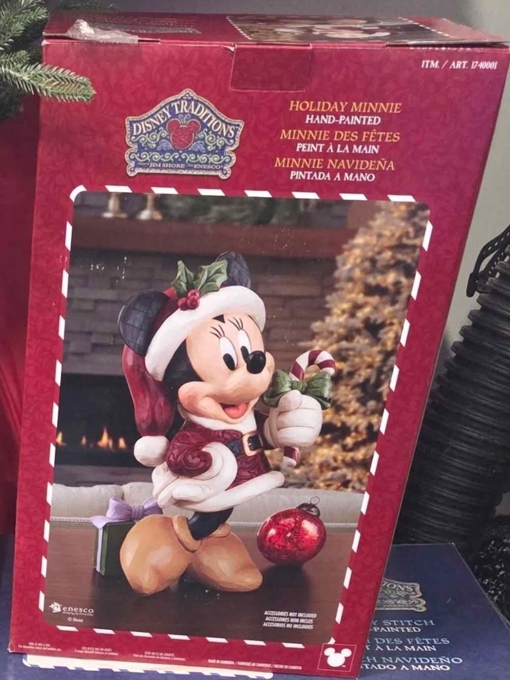 Disney Traditions Jim Shore Holiday Minnie Large Christmas Statue Figurine 17"